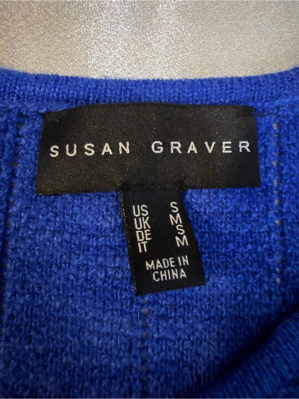 Susan Graver Pointelle Knit Sleeveless Sweater Tank Top Small Cotton Blend - Picture 8 of 11